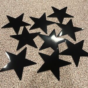 9 glossy stars